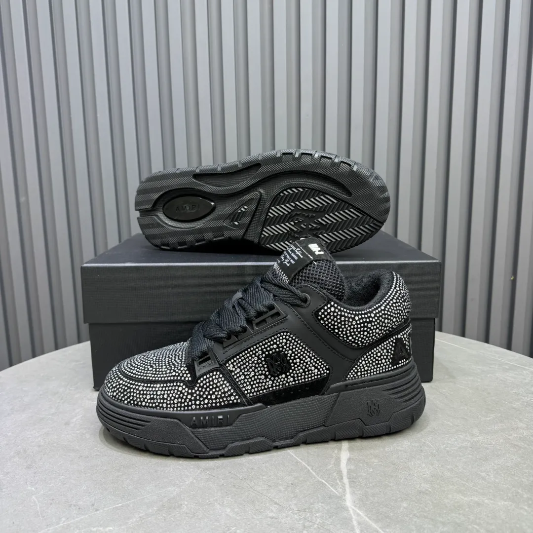Men's shoes 💰760💰 AMIRI AMIRI fashion brand hot sale 🔥 Available all year round, couples 💑 Official website synchronization Imported fabrics 1⃣️ vs 1⃣️ replica, original factory special original sole, 35-45 (45. non-refundable)